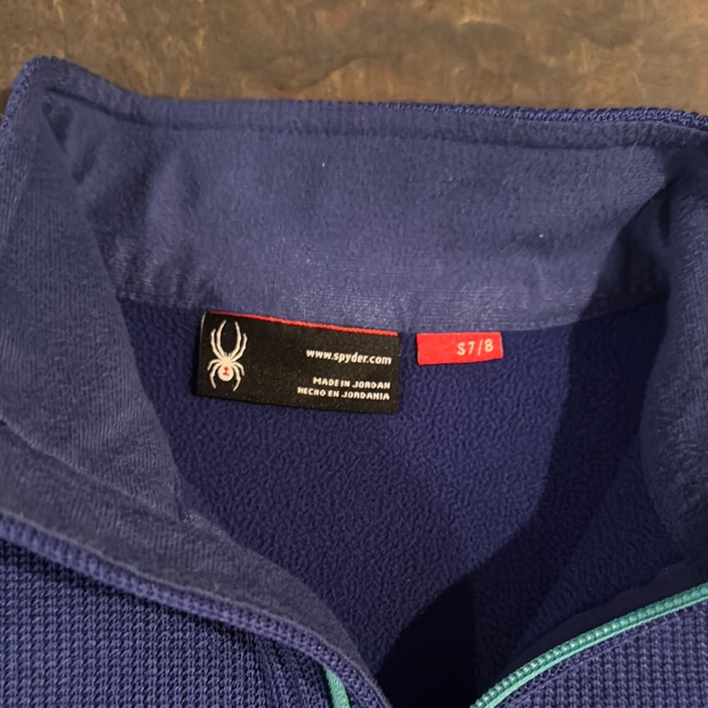Spyder Blue Rashguard Swim Top - Picture 2 of 6